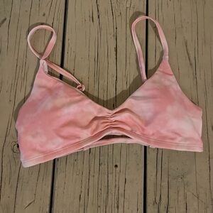 Pacsun Pink Tie-Dye Bikini Top